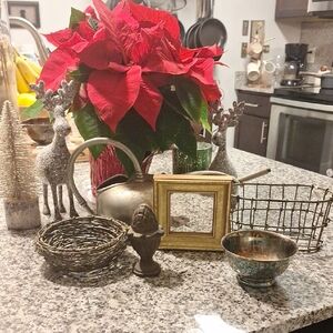 Assortment Of Pewter, Silver And Brass Pieces.